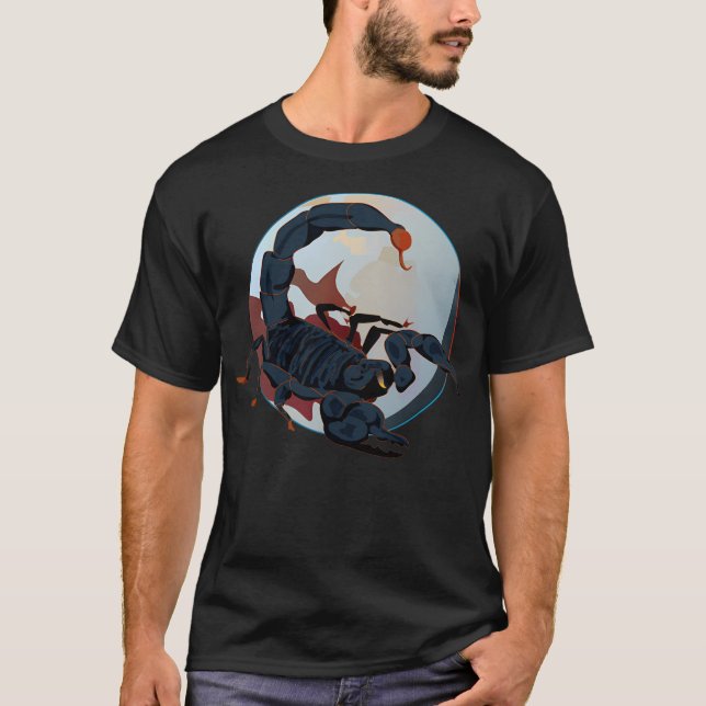 Scorpio enligt Pluto T Shirt (Framsida)