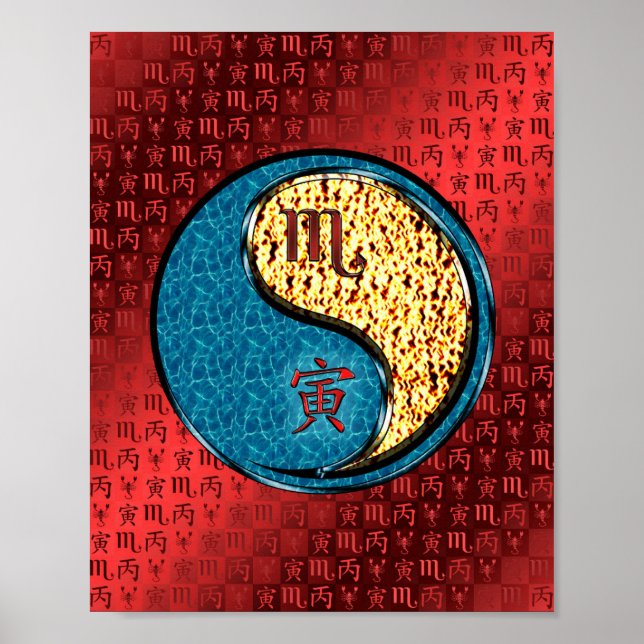 Scorpio & Fire Tiger Poster (Framsidan)