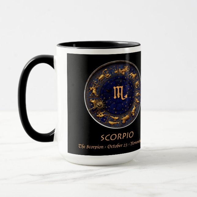 Scorpio för Paul Whitehead astrologisk kaffemugg (Vänster)