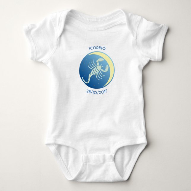 Scorpio för stjärnteckenbabyVest T-shirt (Framsida)