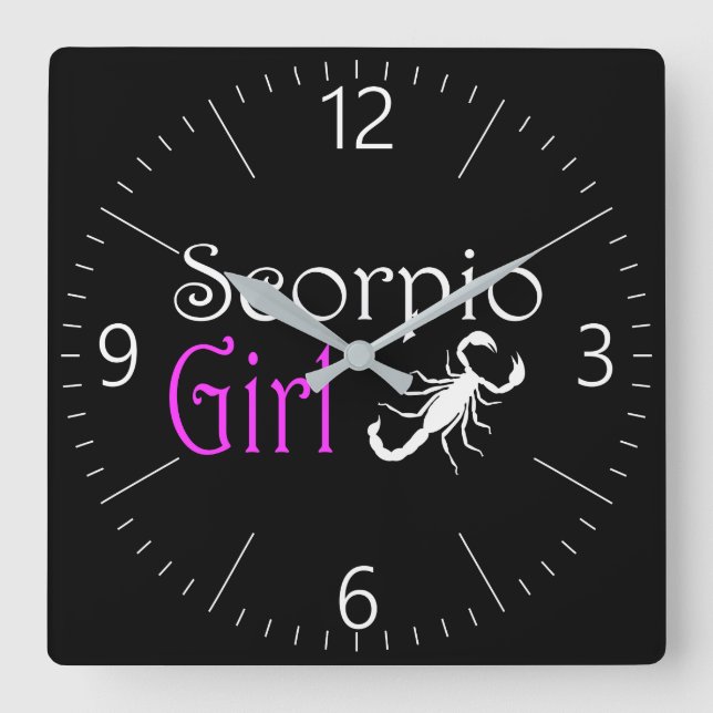 Scorpio Fyrkantig Klocka (Framsida)