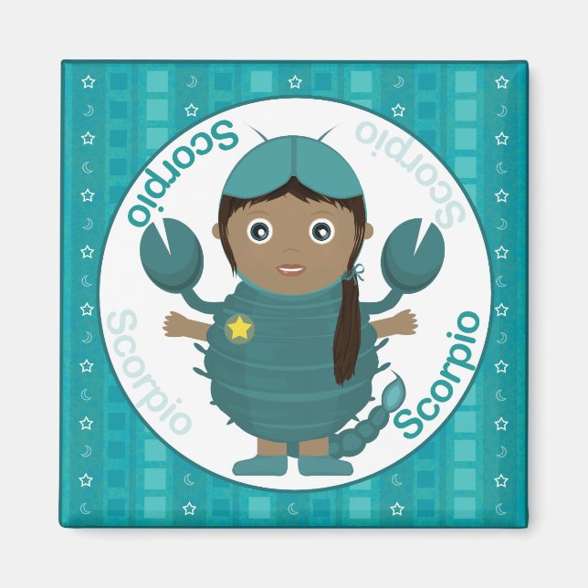 Scorpio Girl Character Magnet (Framsidan)