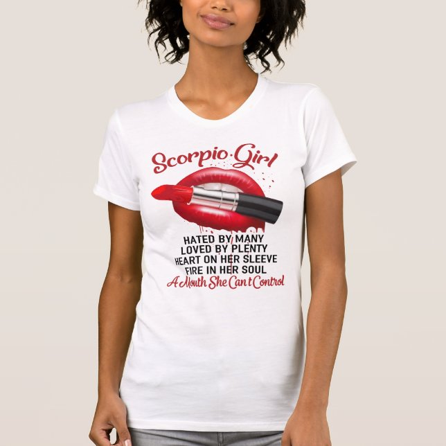 Scorpio Girl T Shirt (Framsida)
