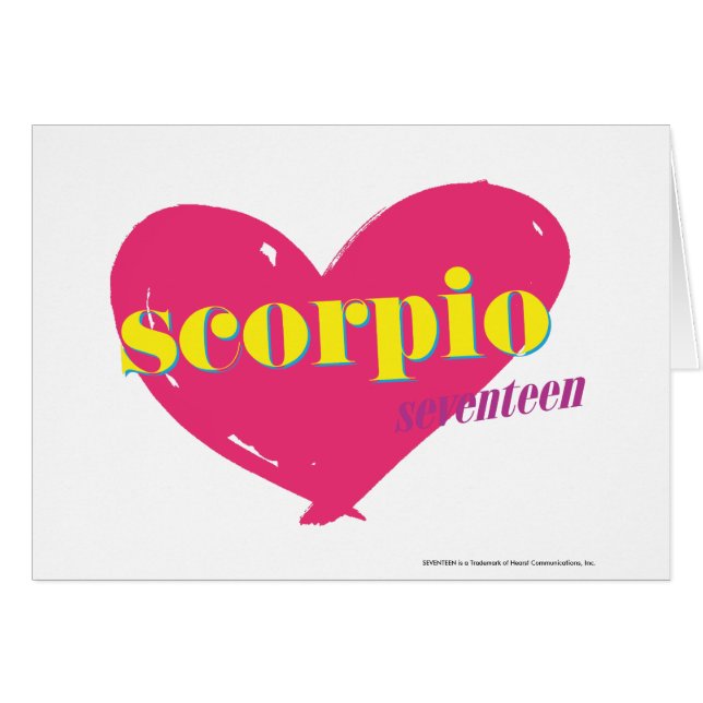 Scorpio Hälsningskort (Framsidan Horizontal)