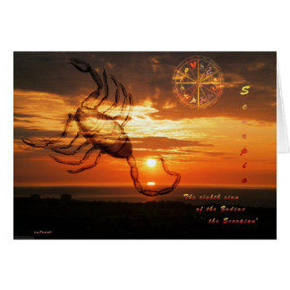 scorpio hälsningskort