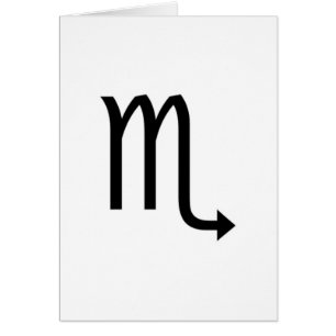 Scorpio Hälsningskort