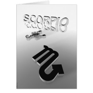 scorpio hälsningskort