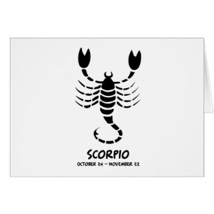 Scorpio Hälsningskort