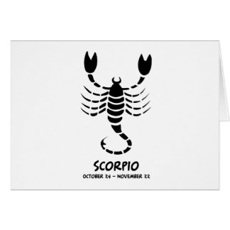 Scorpio Hälsningskort