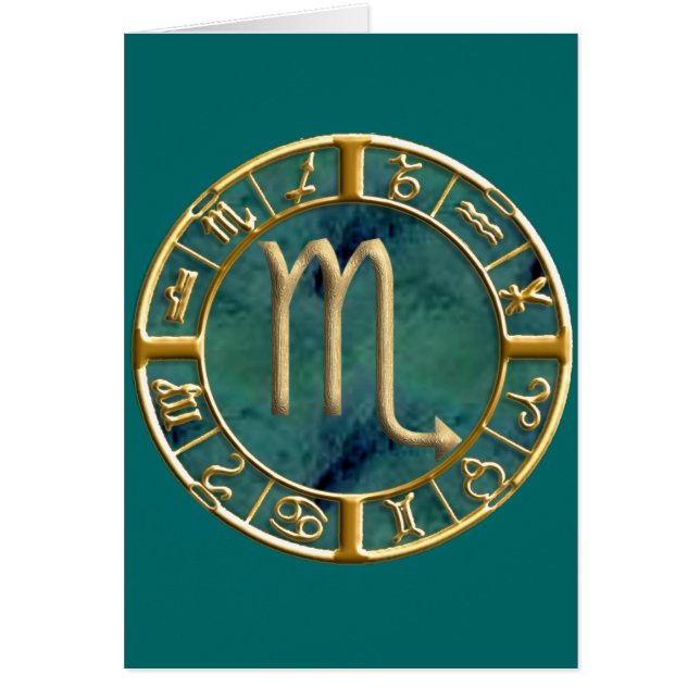 Scorpio Hälsningskort (Framsidan)