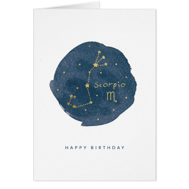 Scorpio Hälsningskort (Framsidan)