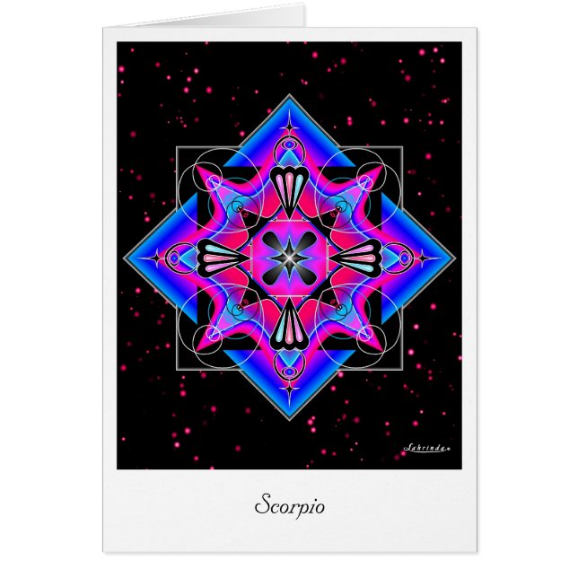 Scorpio Hälsningskort (Framsidan)