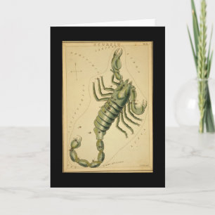 Scorpio-hälsningskort Helgkort