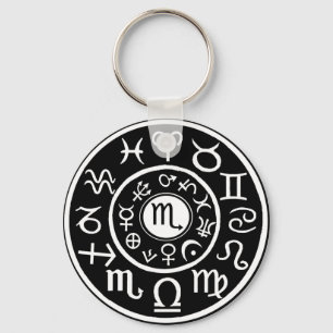 Scorpio himmelskt design nyckelring