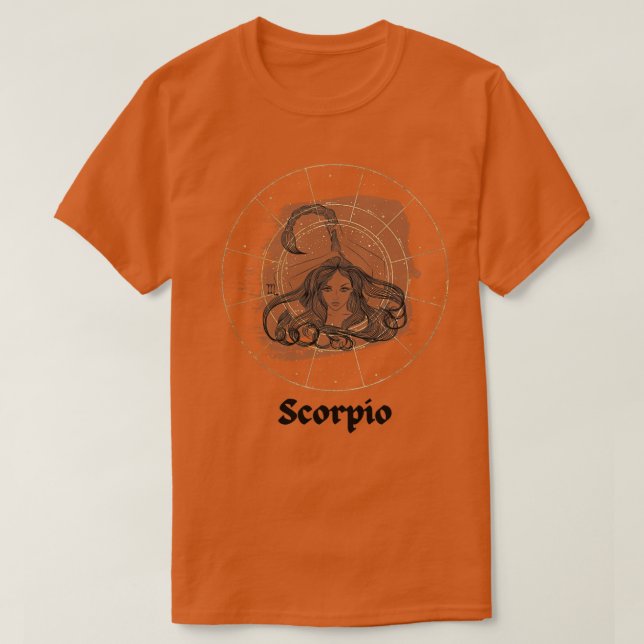 Scorpio Horoscope Design T Shirt (Design framsida)