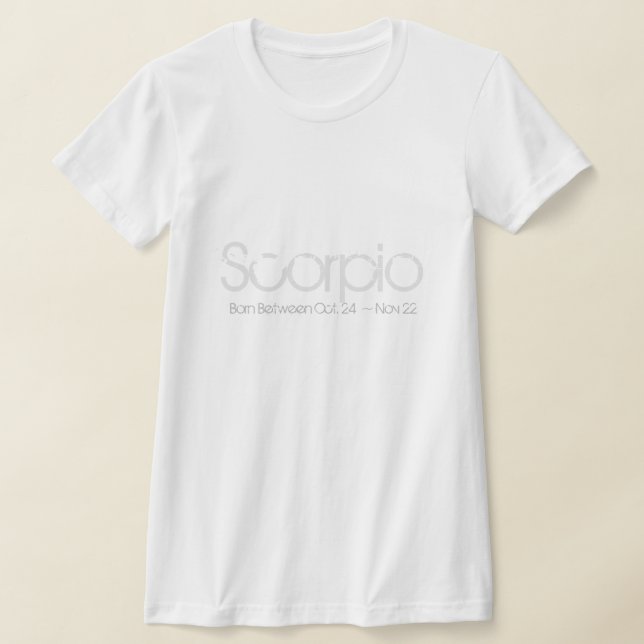 Scorpio Horoscope Design T Shirt (Laydown)