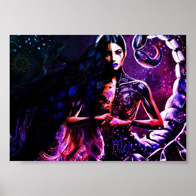 Scorpio Horoscope Mytical Creates Poster (Framsidan)