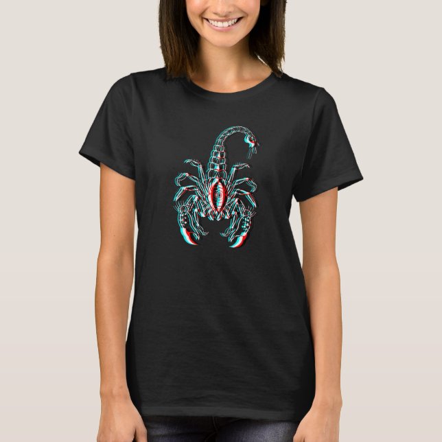 Scorpio Horoscope Personality Astrology Zodiac Sig T Shirt (Framsida)