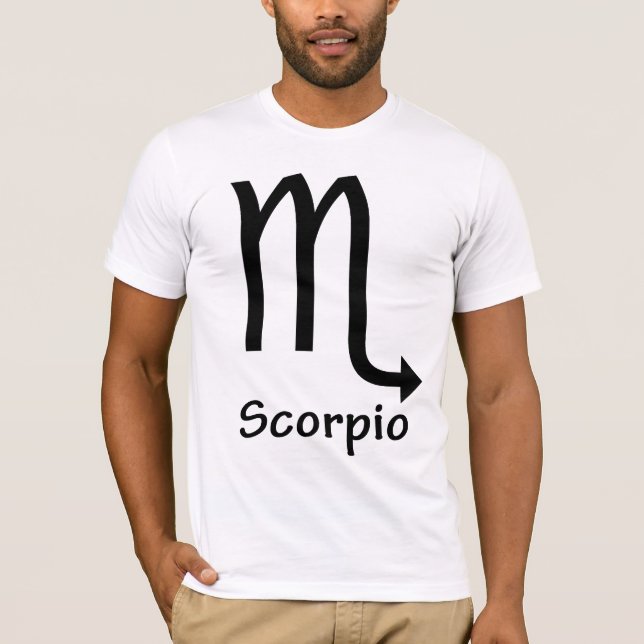 Scorpio, Horoscope, symbol, astrologi T Shirt (Framsida)