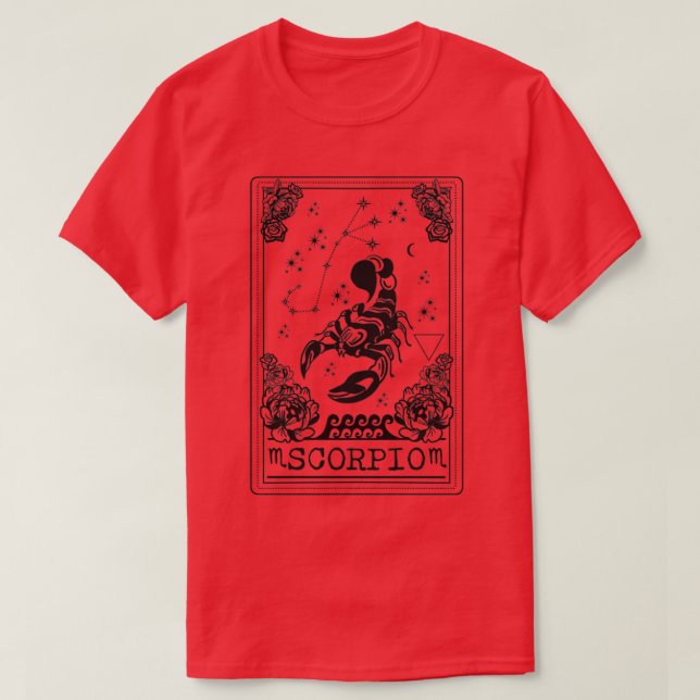 Scorpio horoscope t shirt (Design framsida)