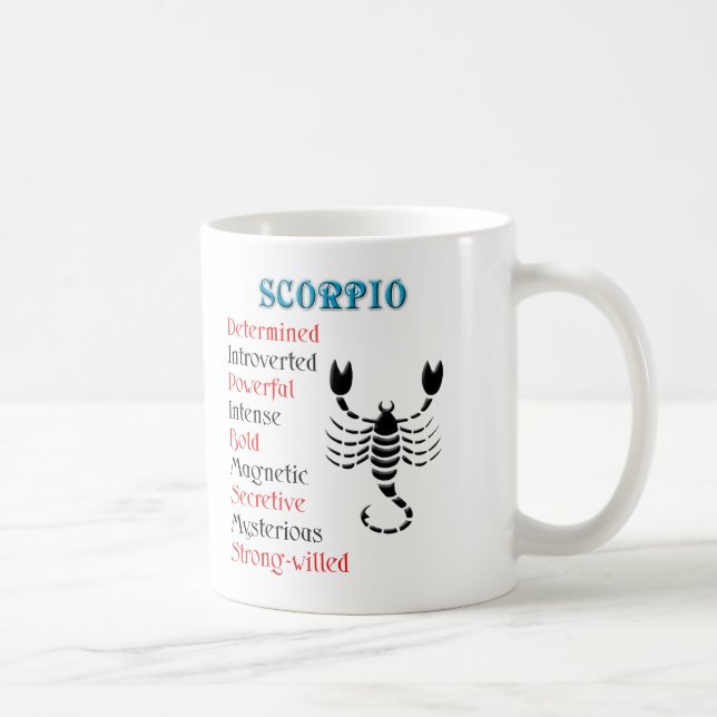 Scorpio Horoscope Zodiac-tecken Kaffemugg (Höger)