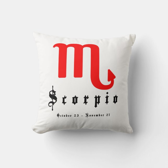 Scorpio, Horoscope, zodiak, astrologi Kudde (Framsida)