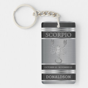Scorpio ♏ i Black and Silver Mesh