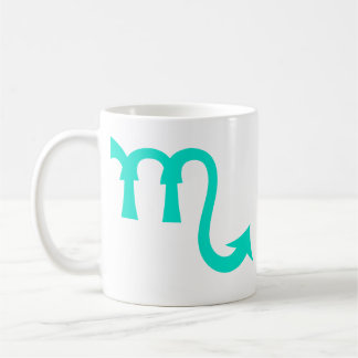 Scorpio i Teal Blue Kaffemugg