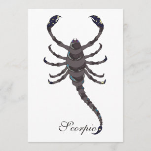 Scorpio-inbjudningar från Starlight Inbjudningar
