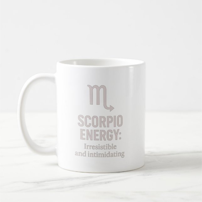 Scorpio Irresistible and Intimidating Mug Kaffemugg (Vänster)