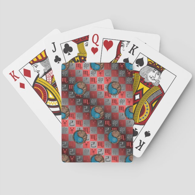 Scorpio & Jordharen Casinokort (Baksidan)