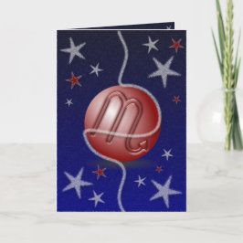 Scorpio-julkort. Helgkort