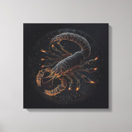 Scorpio-Kanvastrycket 23-21 oktober Canvastryck