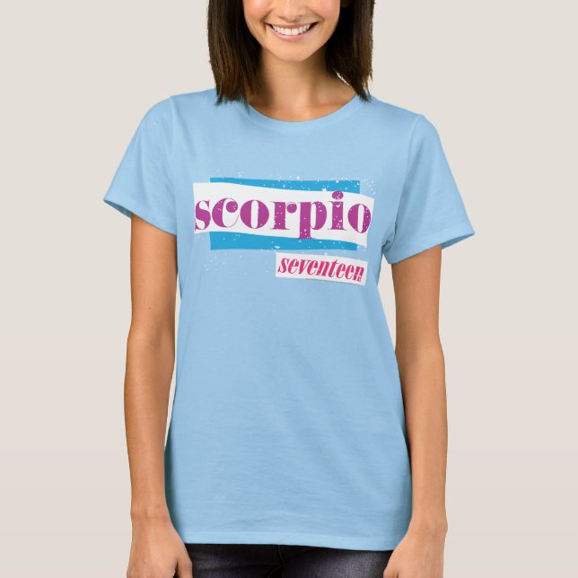 Scorpio Lila T-shirt (Framsida)