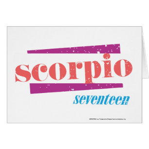 Scorpio LtPink Hälsningskort
