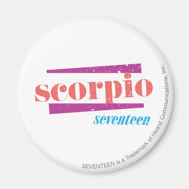 Scorpio LtPink Magnet (Framsidan)