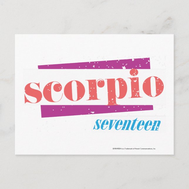 Scorpio LtPink Vykort (Framsida)