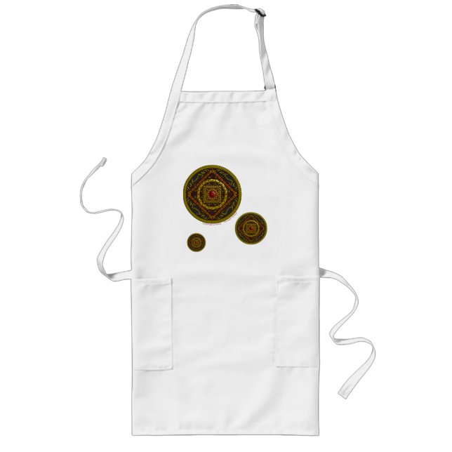 Scorpio Mandala Apron Långt Förkläde (Framsidan)