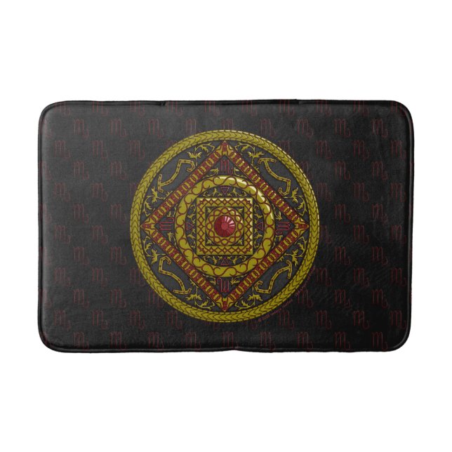 Scorpio Mandala Bath Mat Badrumsmatta (Framsidan)
