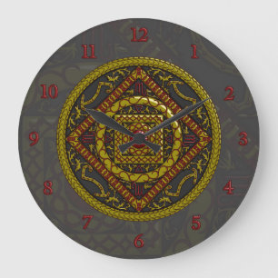 Scorpio Mandala Clock Stor Klocka