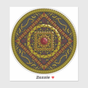 Scorpio Mandala Contour Sticker Klistermärken