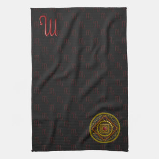 Scorpio Mandala Hand Towel Kökshandduk