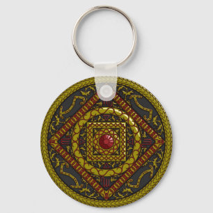 Scorpio Mandala Keychain Nyckelring