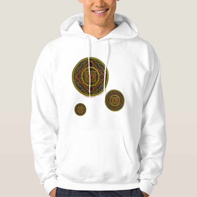 Scorpio Mandala Manar LighShirt Hoodie (Framsida)