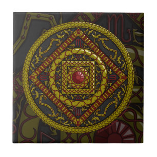 Scorpio Mandala Tile Kakelplatta