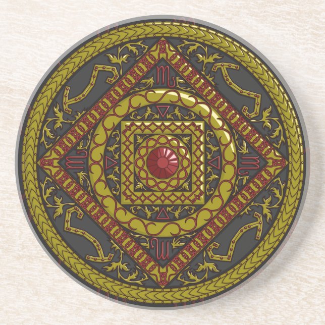 Scorpio Mandala Underlägg (Framsidan)