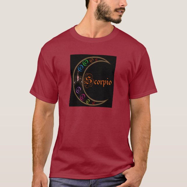 Scorpio Måne Tee Shirt (Framsida)