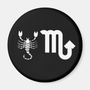 Scorpio med symbol magnet