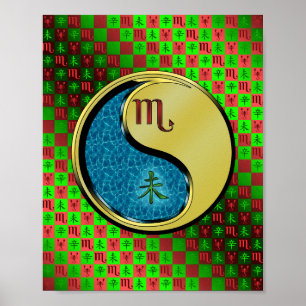 Scorpio & Metall Goat Poster
