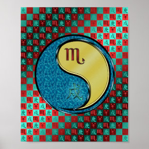 Scorpio & Metall Hund Poster